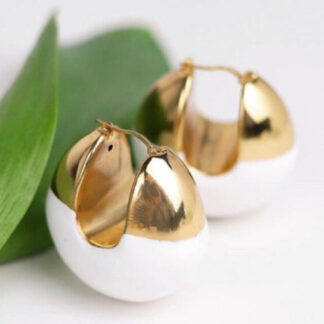 Orecchini Boule Bianco